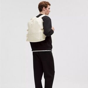 Lululemon New Crew Backpack 22L Updated- Light Ivory